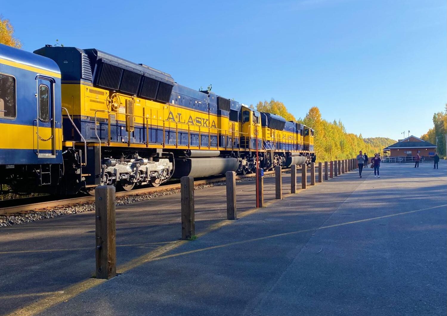 Alaska Railroad stop in Talkeetna