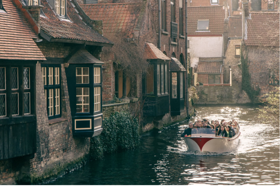 Things to do in Bruges - canal boat tour 