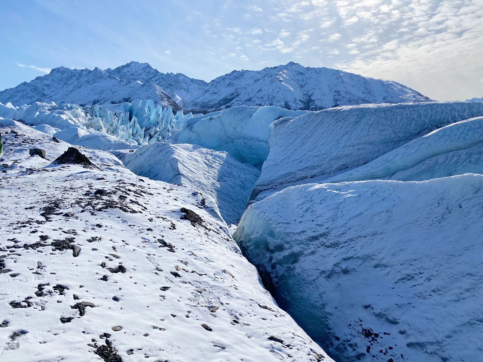 the Matanuska Glacier 