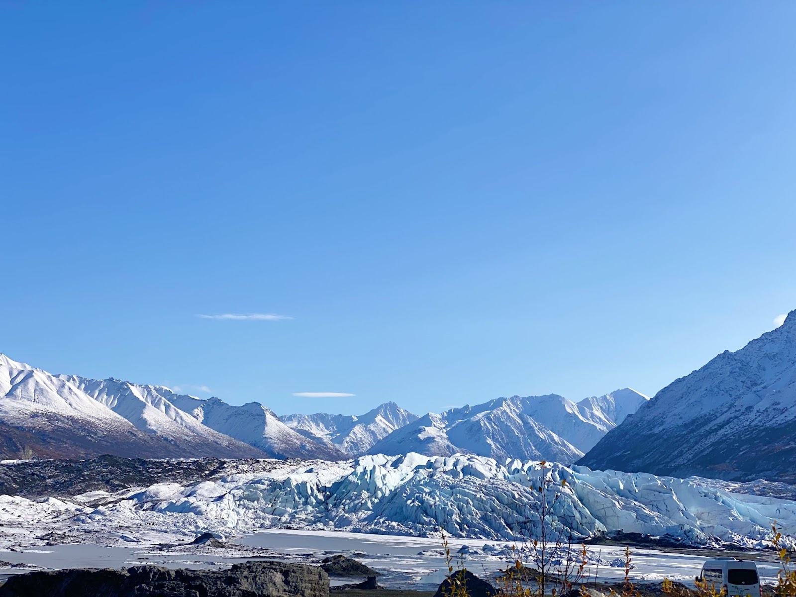 scenic view of the Matanuska Glacier 