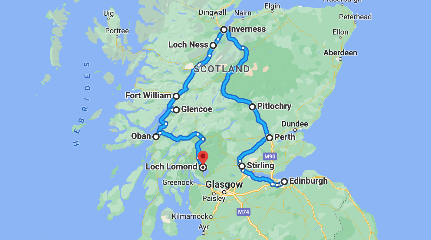 scotland road trip