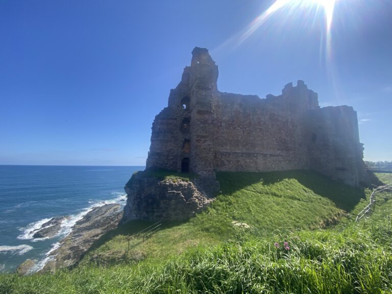 north berwick castle on scottish cliffs