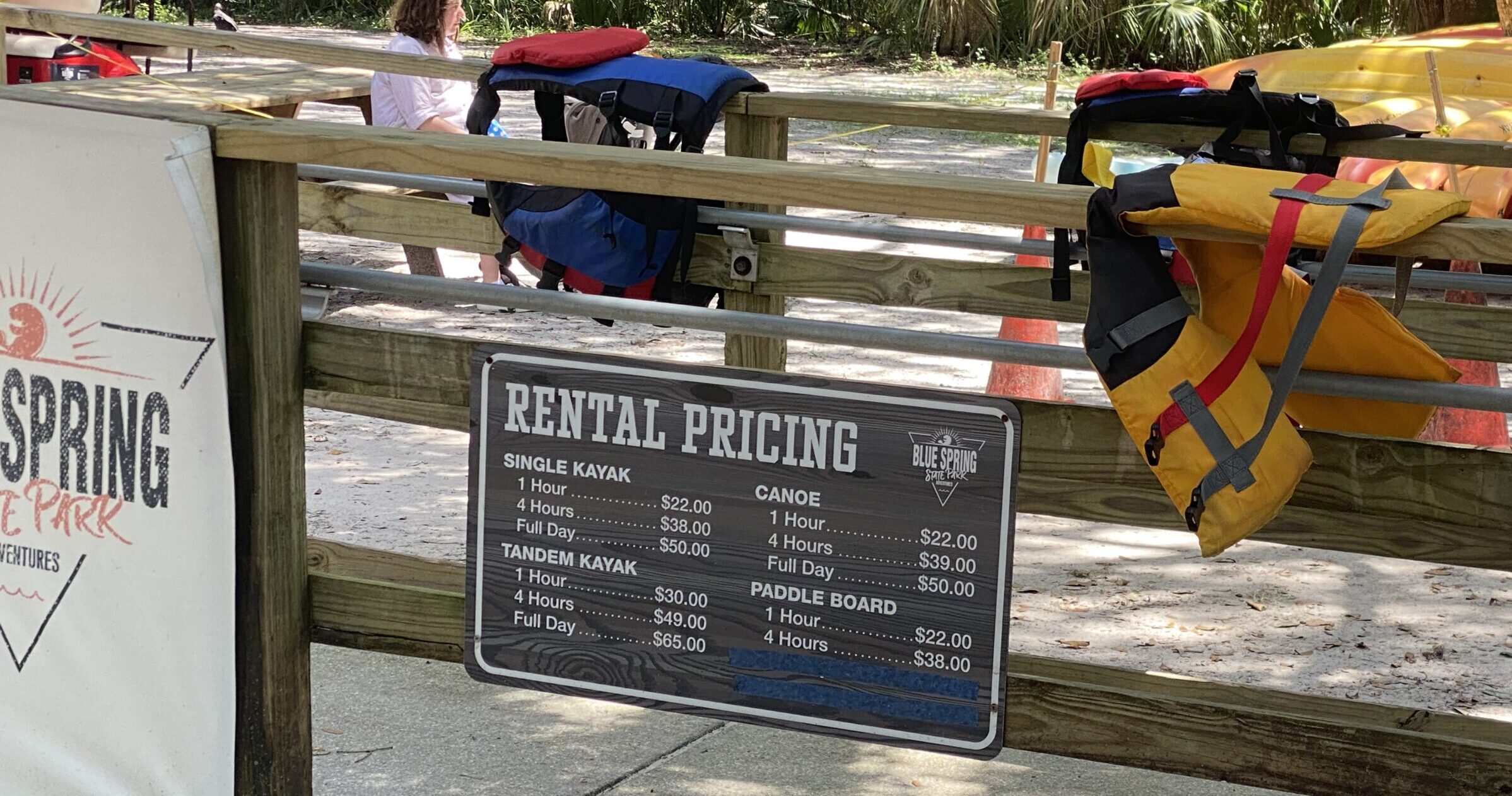 kayak rental prices