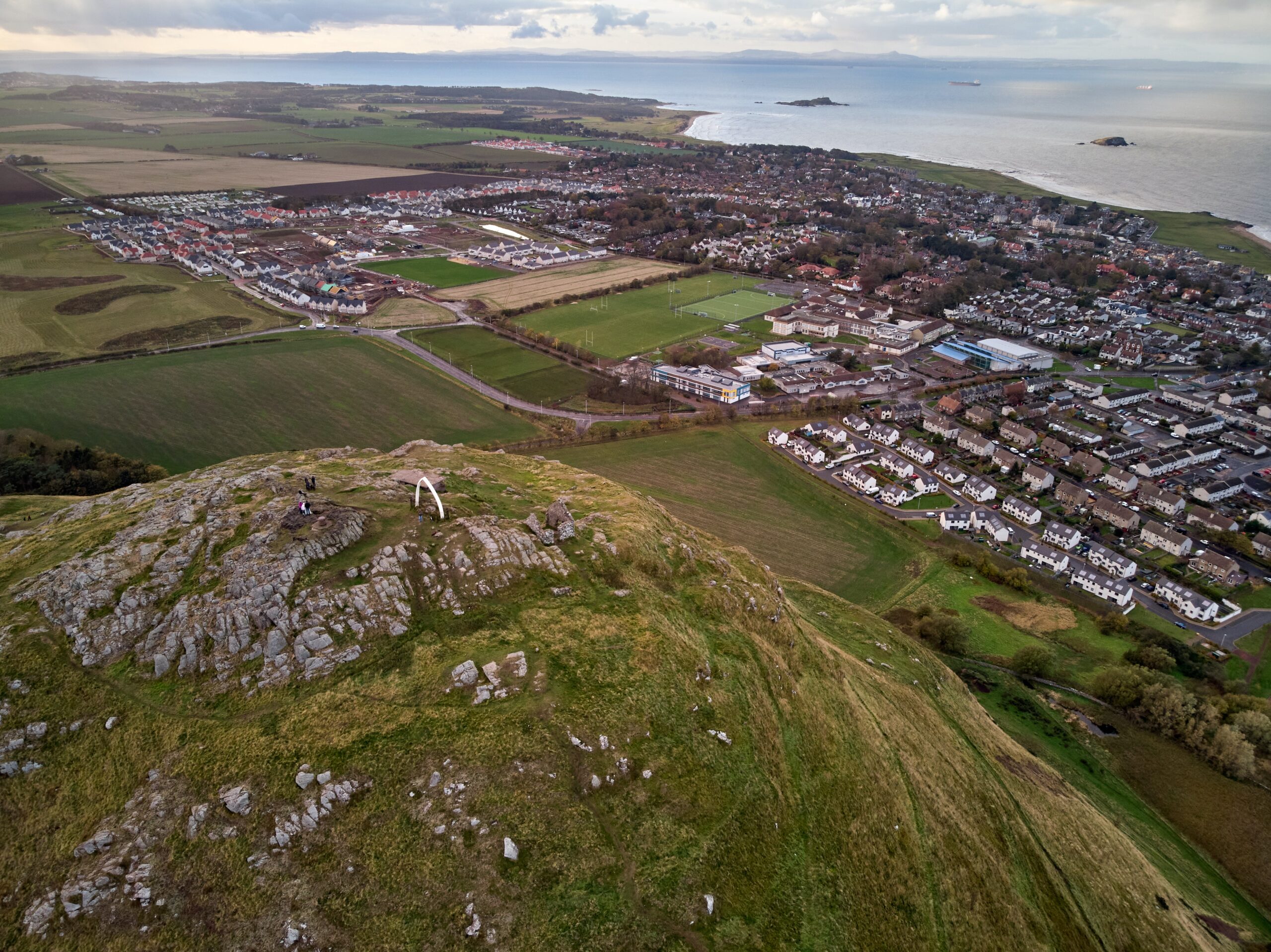 berwick law hike in north berwick scotland