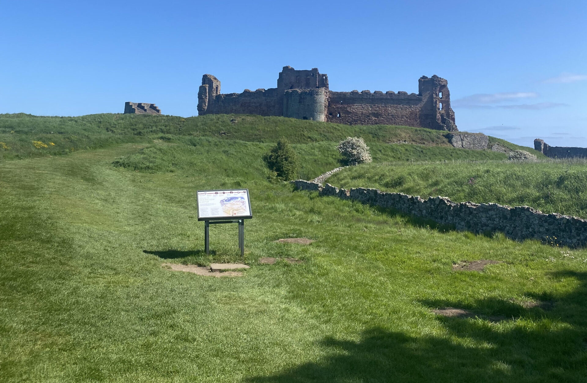 tantellon castle in north berwick scotland