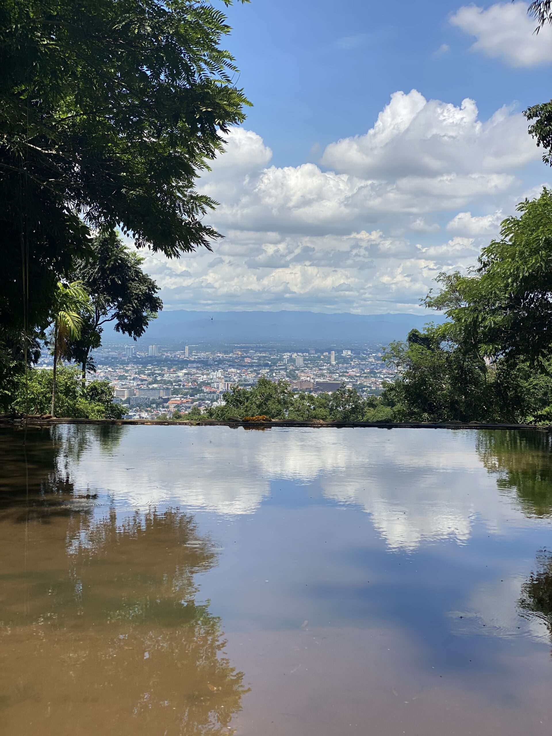 view of chiang mai from the monks trail