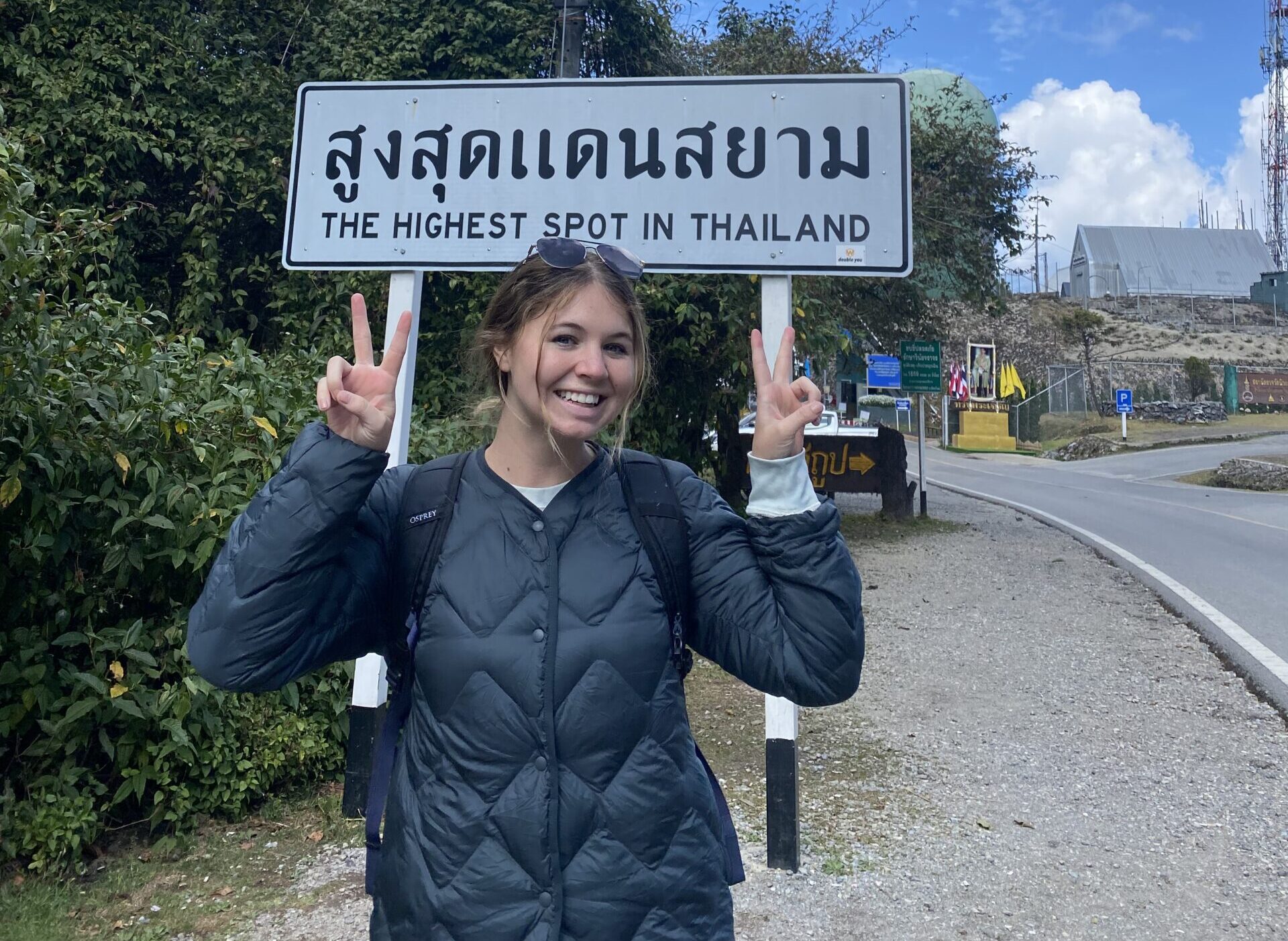 chiang mai itinerary - reach the tallest point in thailand sign