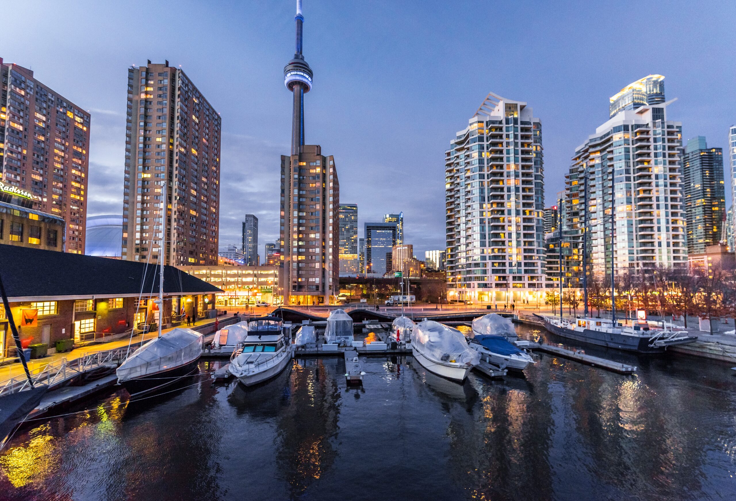 Toronto skyline in Canada