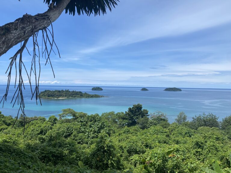 Koh Chang Viewpoint overlooking blue ocean water - things to do in koh chang