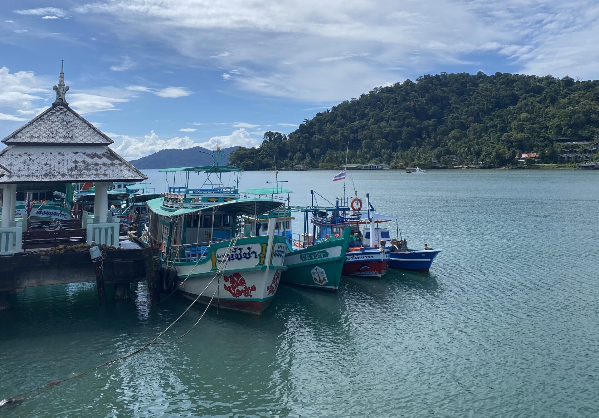 koh chang itinerary - boat dock in koh chang