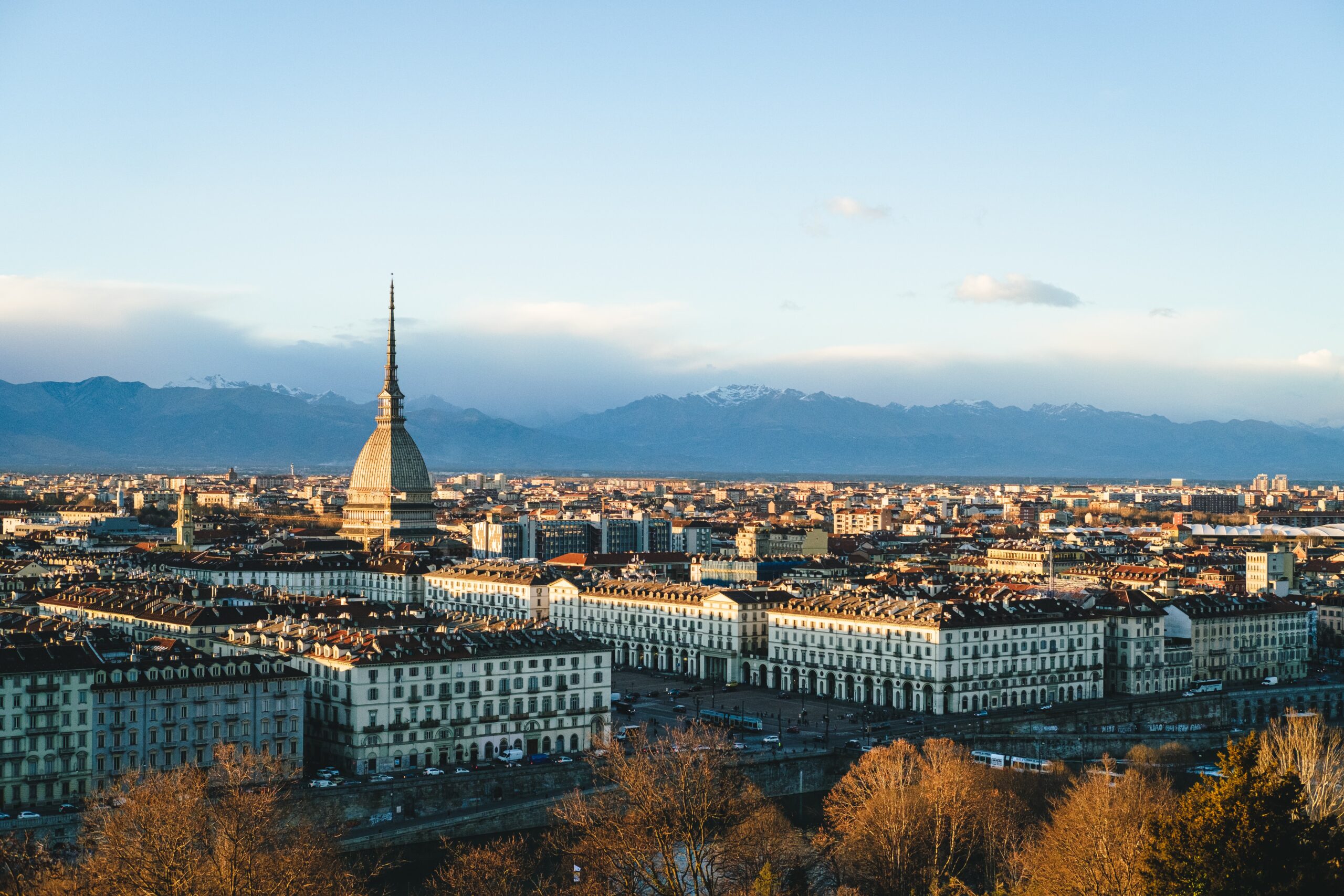 Turin city skyline