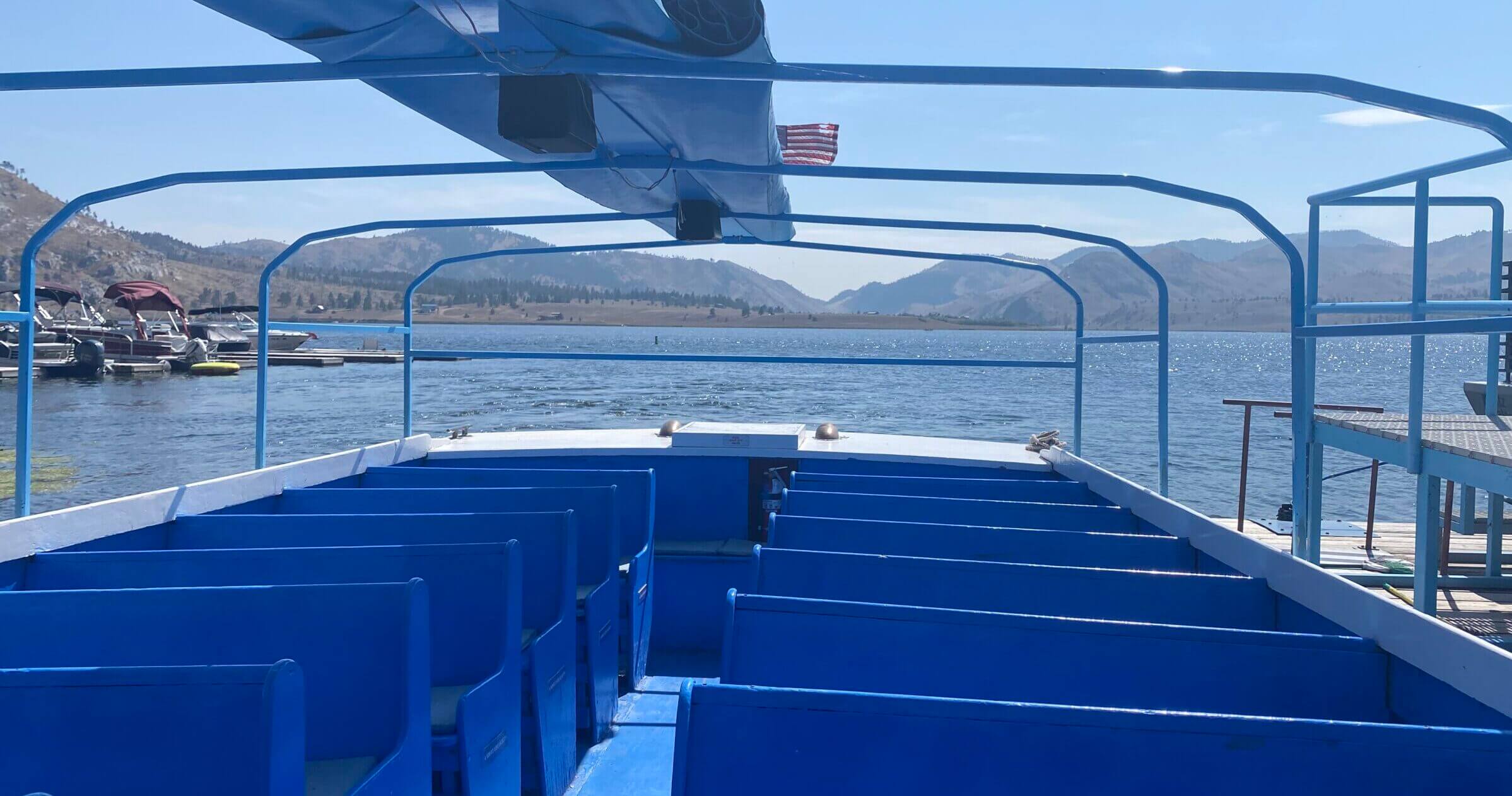 boat seat in gates of the mountains