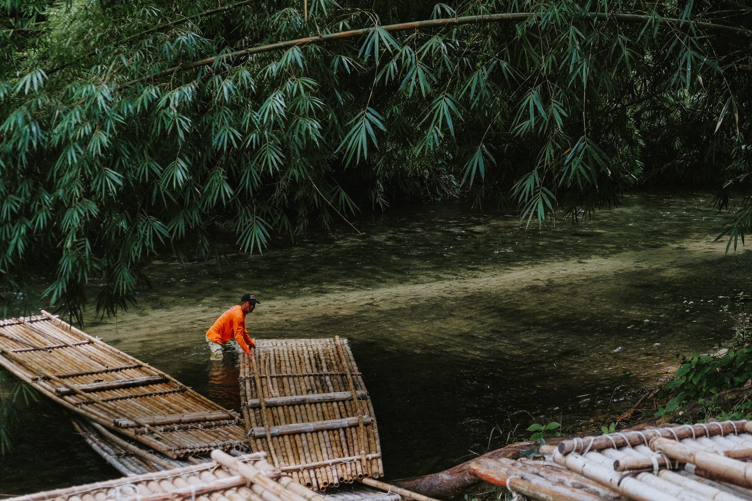 Chiang Dao Thailand - bamboo rafting