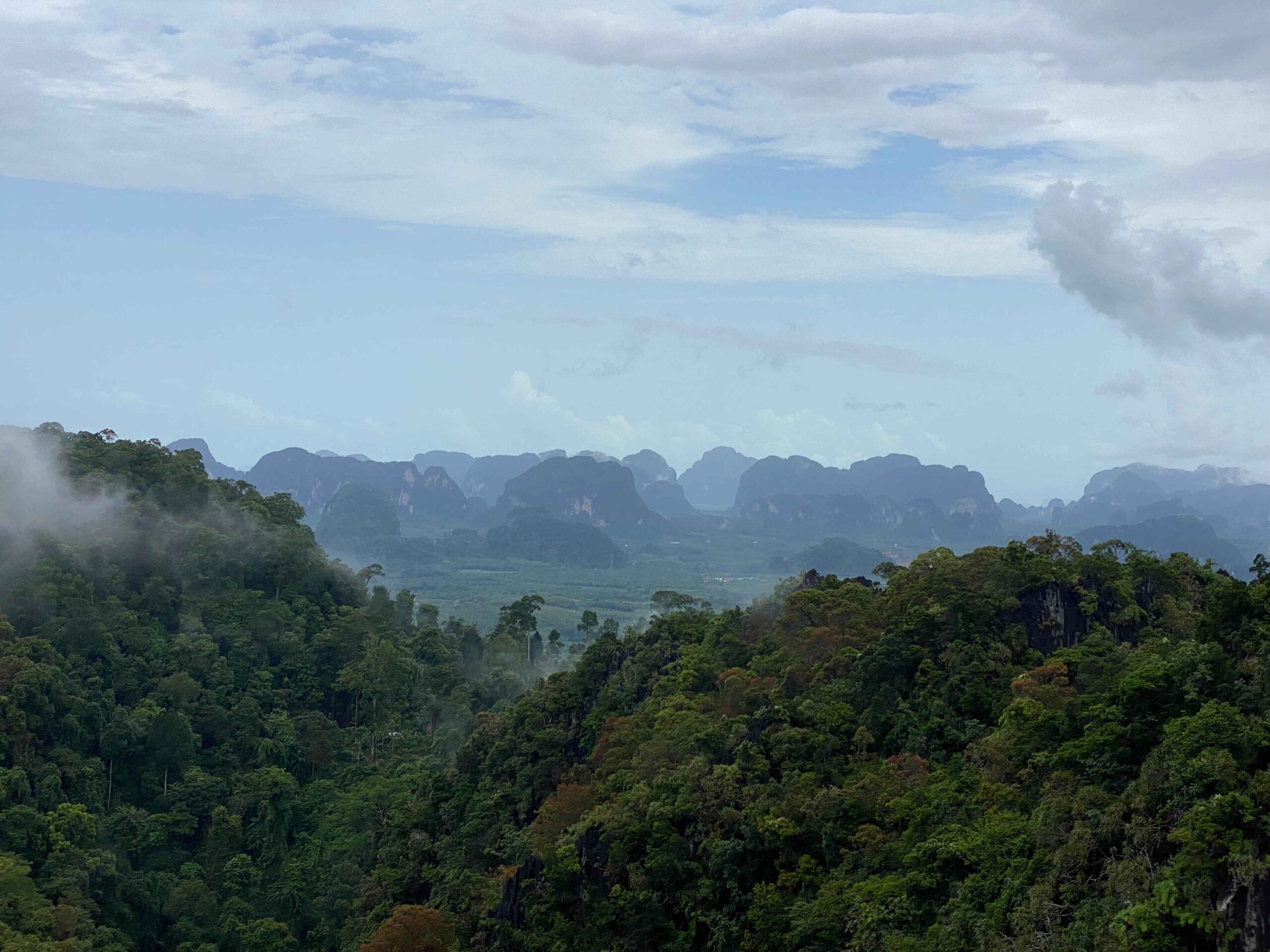 view from the top of tiger cave temple 3 days in Krabi