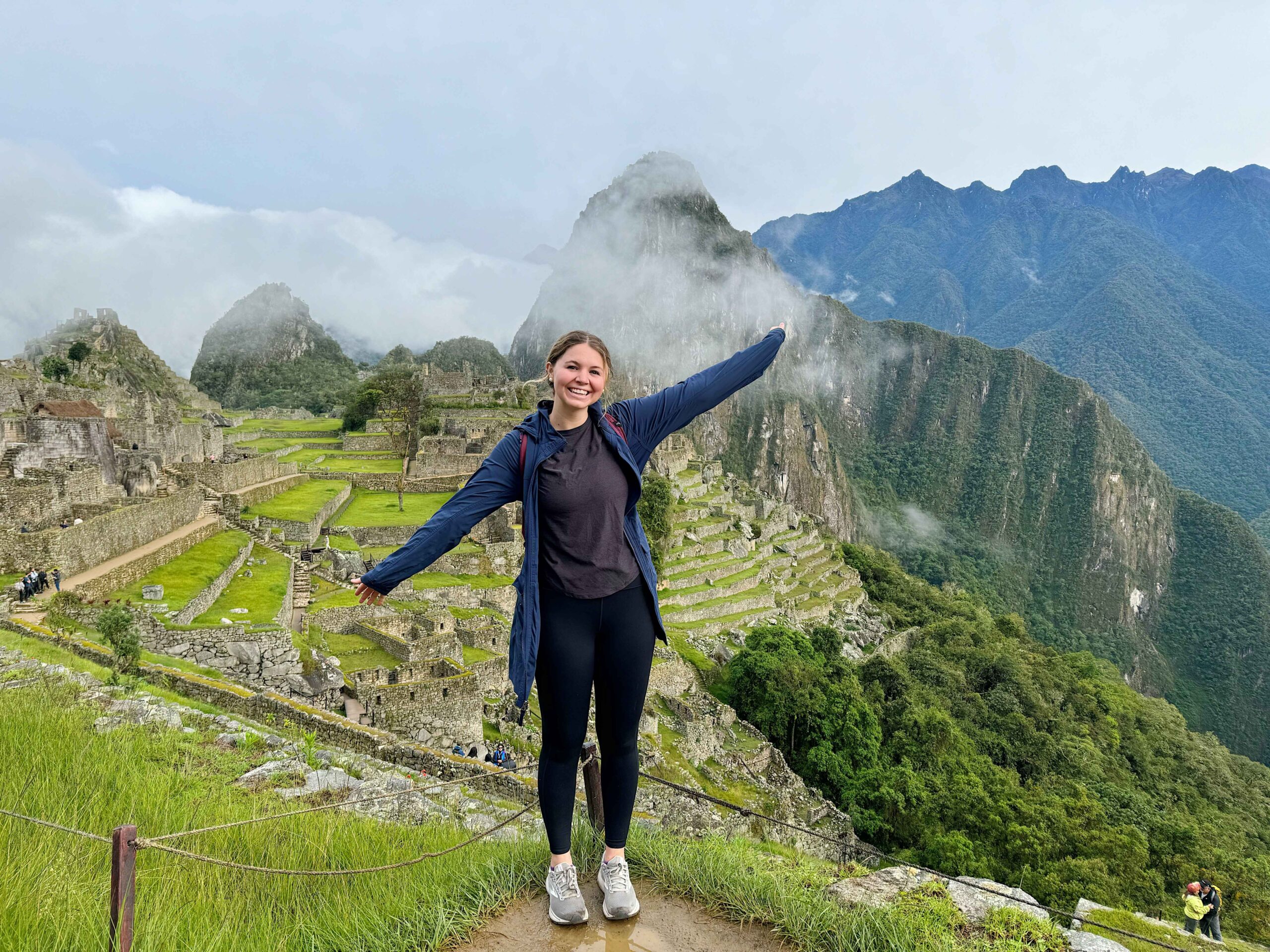 danika with machu picchu in the background