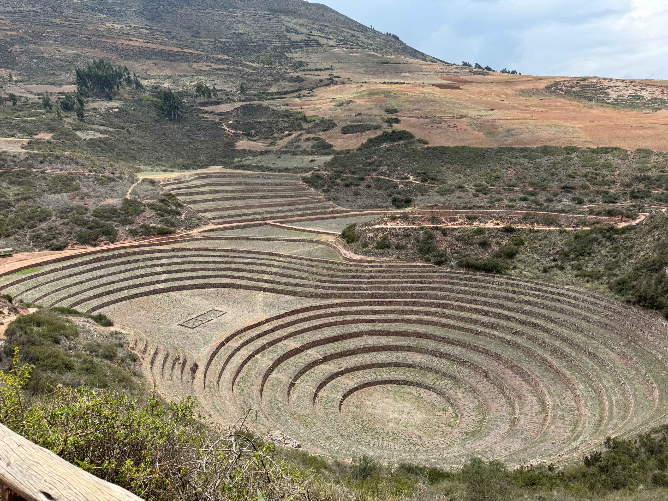 Inca ruins in the sacred valley