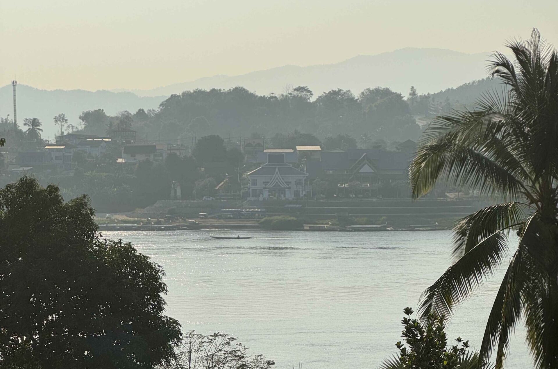 view of the Mekong River from Huay Xai