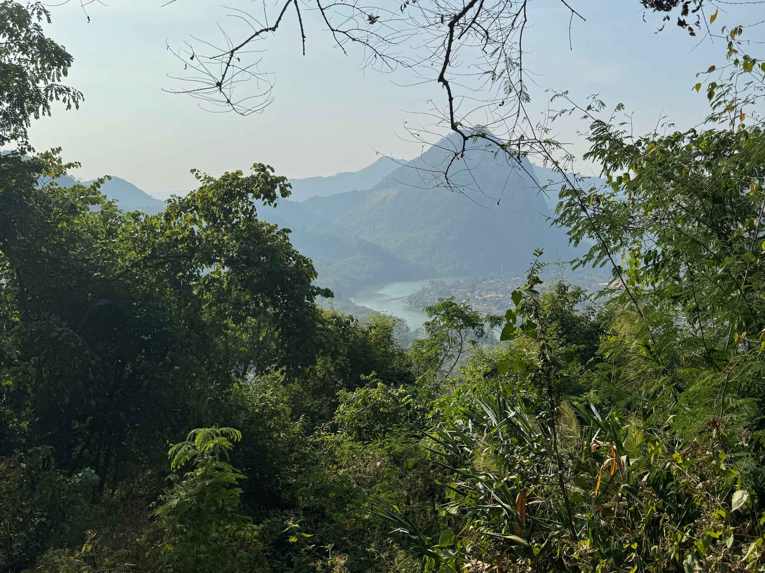 view during a hike of nong khiaw and the river - Nong Khiaw Viewpoints