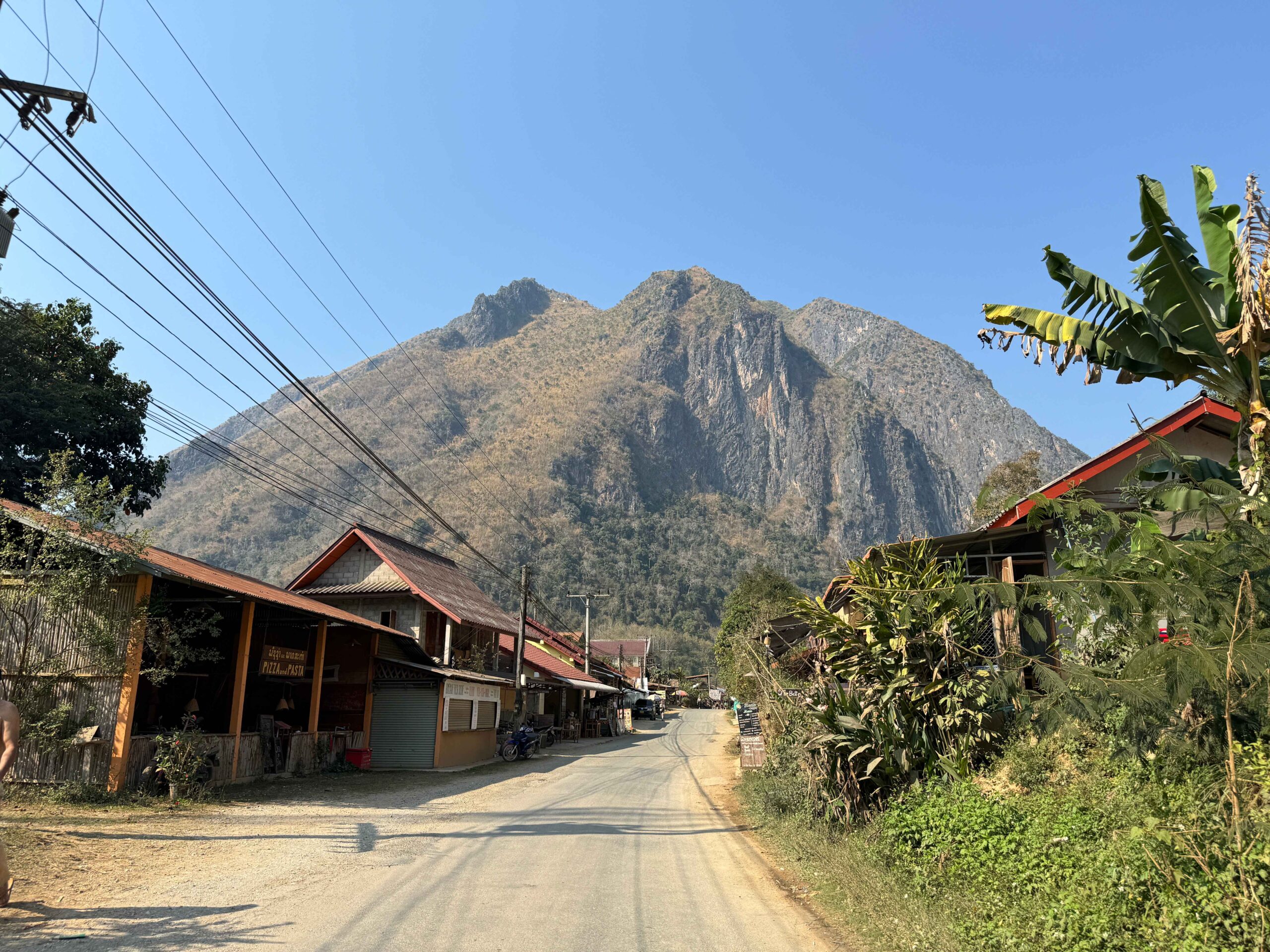 view of Nong Khiaw village