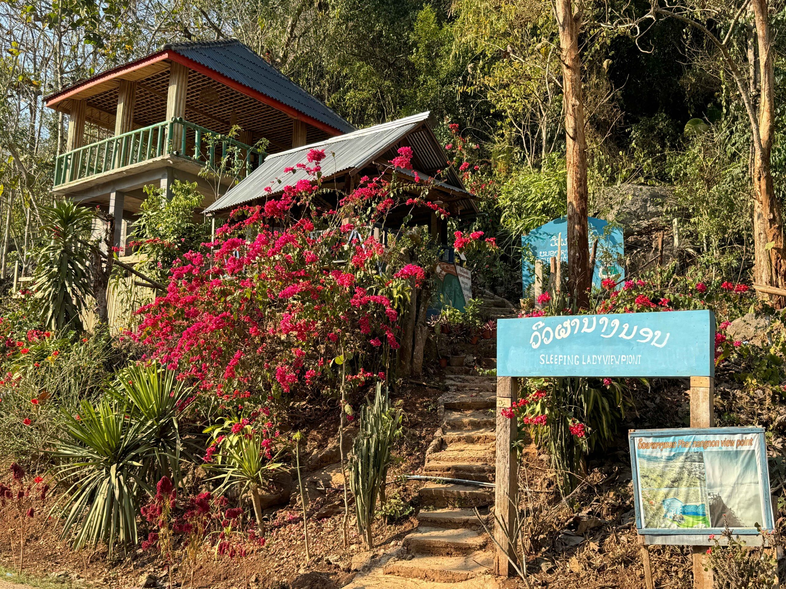 sleeping woman viewpoint sign